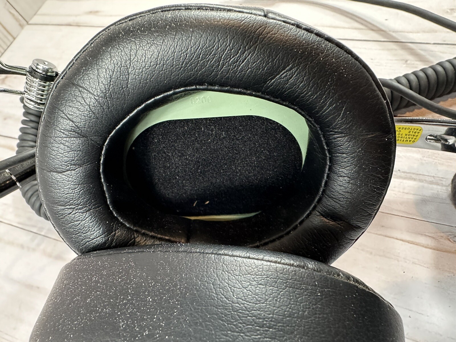 David Clark Model H10-76 Aviation Over-The-Head Headset-Mic, *Untested*