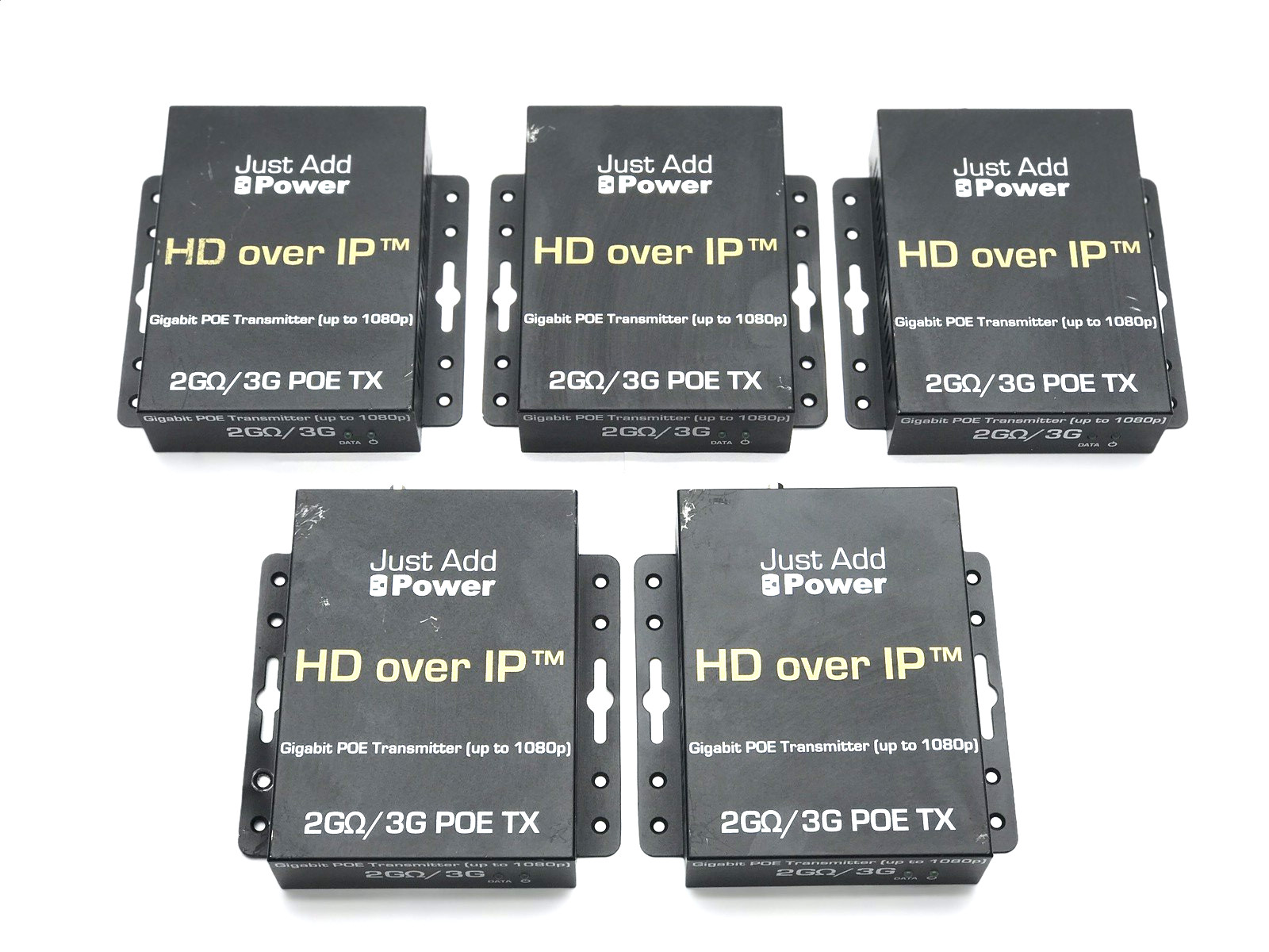 LOT OF 5 Just Add Power HD Over IP 2GΩ/3G POE TX Gigabit POE Transmitter