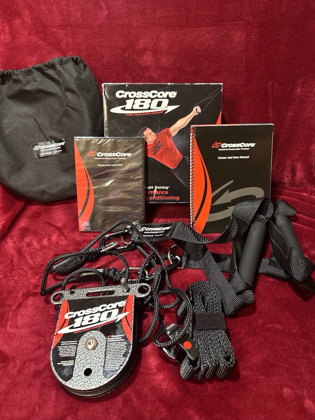 CrossCore 180 Complete Rotational Body Weight Training System DVD Manual New!