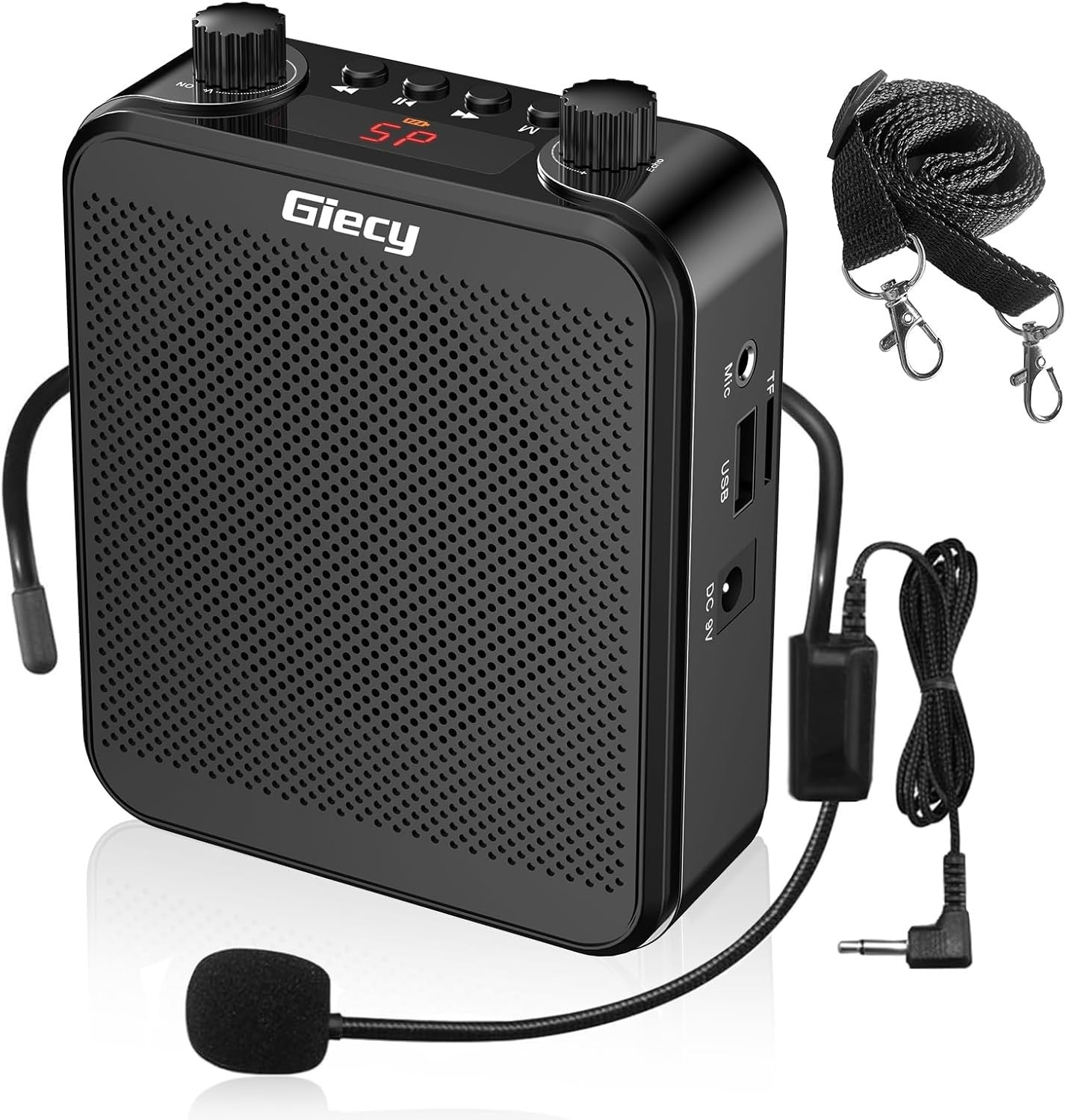 Portable Voice Amplifier, 30W 2800mAh Bluetooth Rechargeable Personal Voice Amp