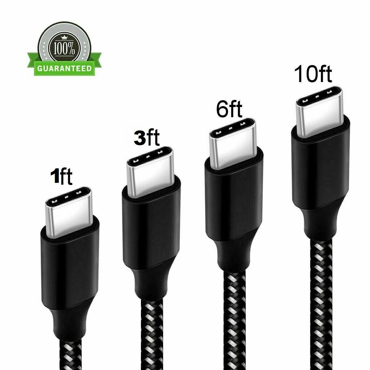 Heavy Duty Charging Phone Cable Type-C  USB-C For Samsung Android LG Charger