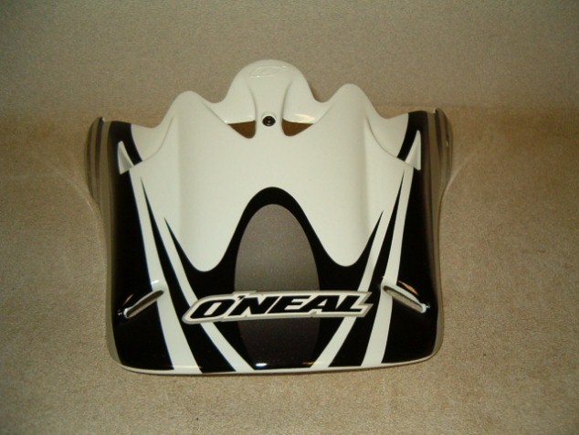 White, Black & Grey Visor for O'Neal WF542 Helmet-NEW!