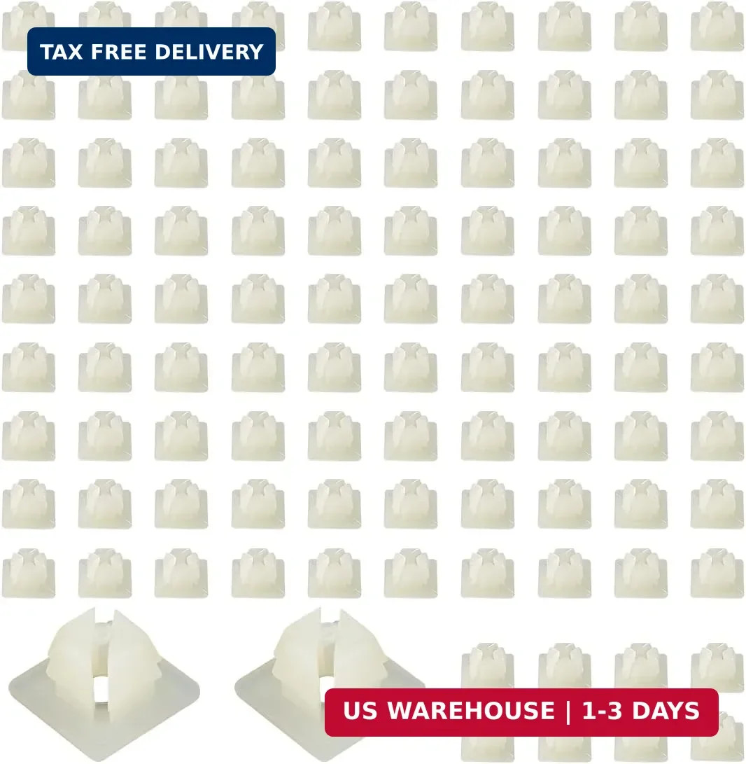 Sun Walker 100PCS License Plate Screw Inserts, Self-Tapping Screw Retainers for