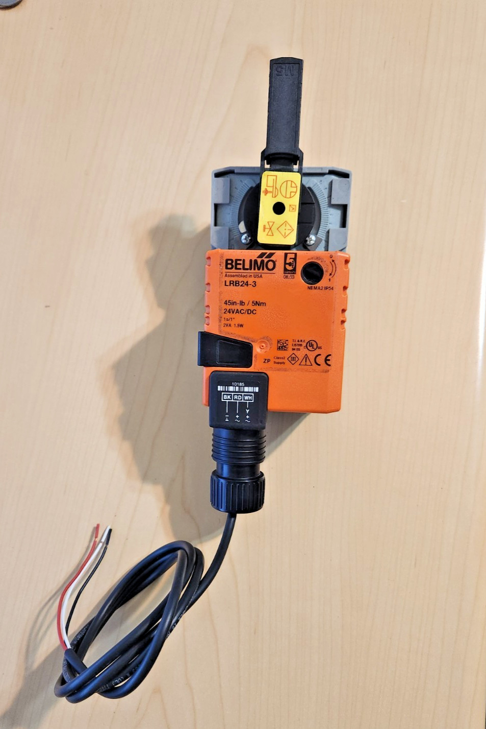 Belimo LMB24-3-T HVAC Damper Actuator 45 in-lb 24V AC/DC