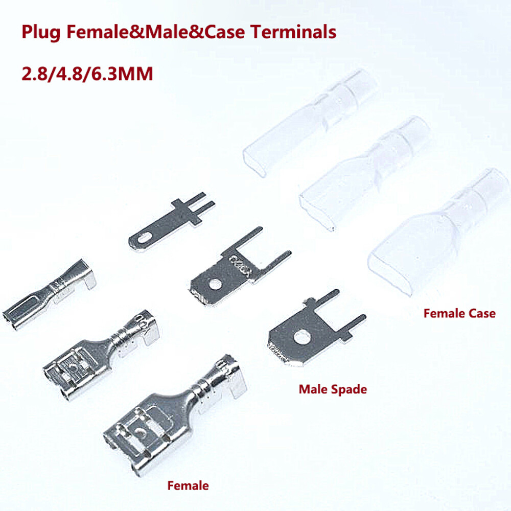2.8/4.8/6.3MM Plug Female&Male&Case Terminals Insulation Spade Connectors Crimps