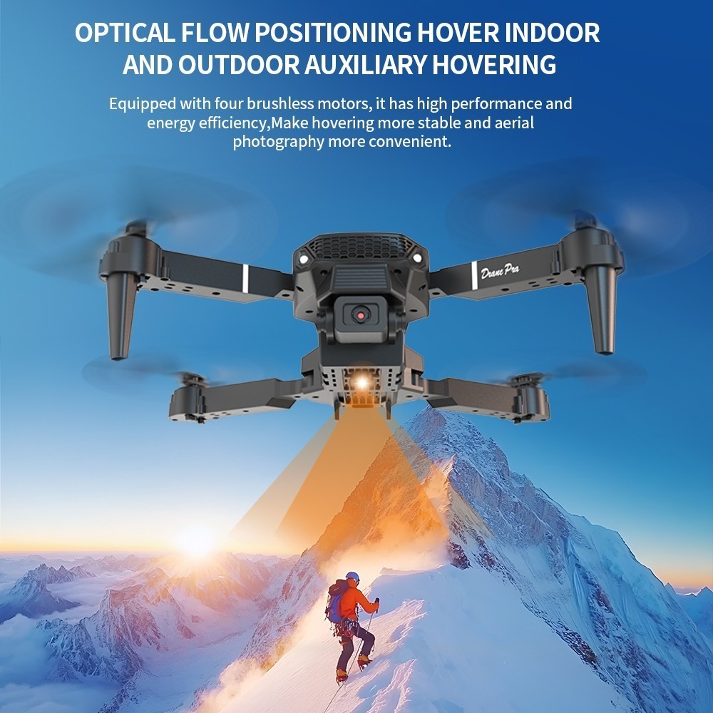 E88 Pro 4K HD Dual Camera WiFi FPV RC Foldable Quadcopter Remote With Screen NEW