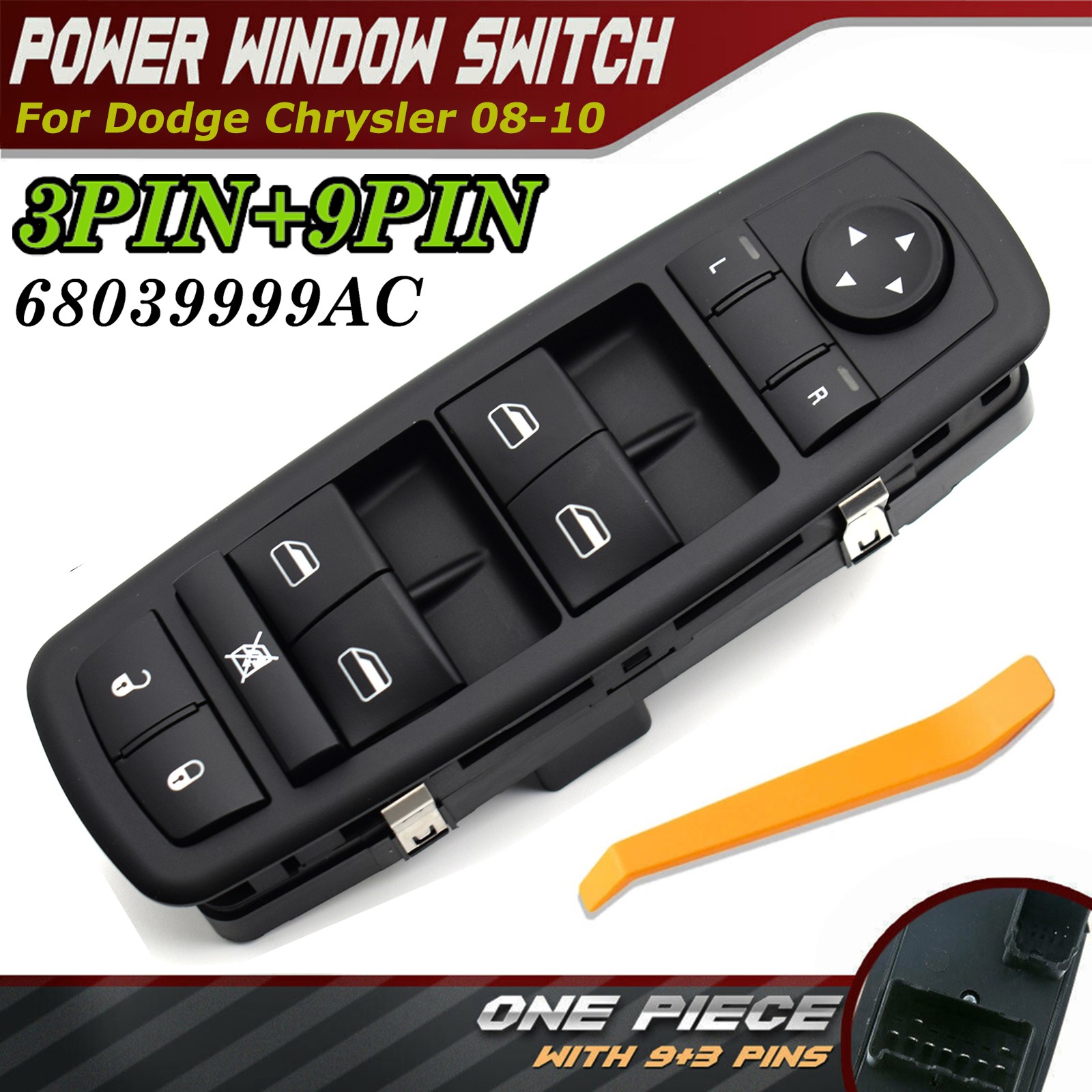 Master Power Window Door Switch 68039999AA For 2008-2010 Chrysler Town & Country