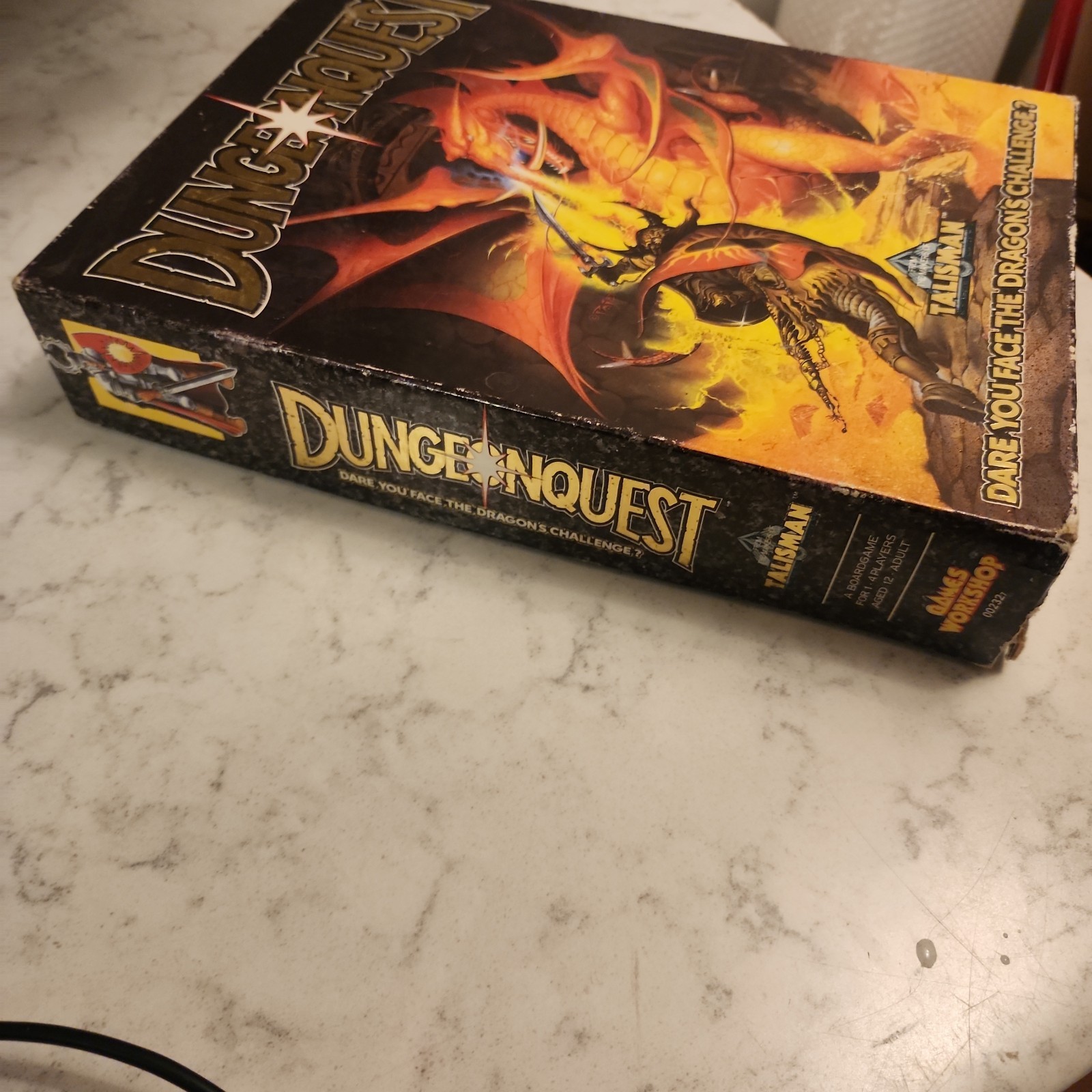 VTG 1987 Games Workshop DUNGEONQUEST Board Game Talisman NEAR COMPLETE - Read