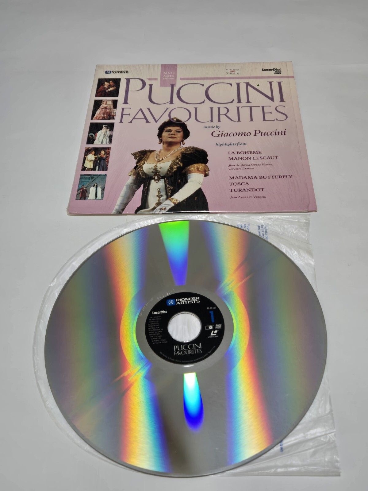 Giacomo PUCCINI Favourites Highlights from Opera Tosca Turandot Boheme Laserdisc