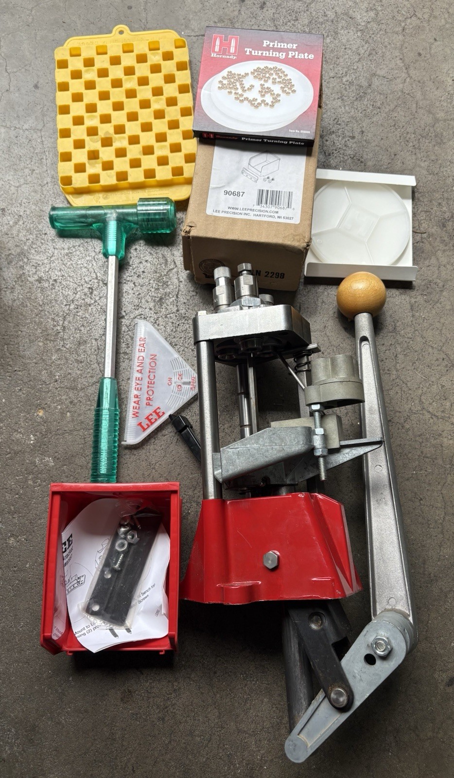LEE PRECISION PRO 1000 Progressive Reloading Press 38sp 357mag Setup