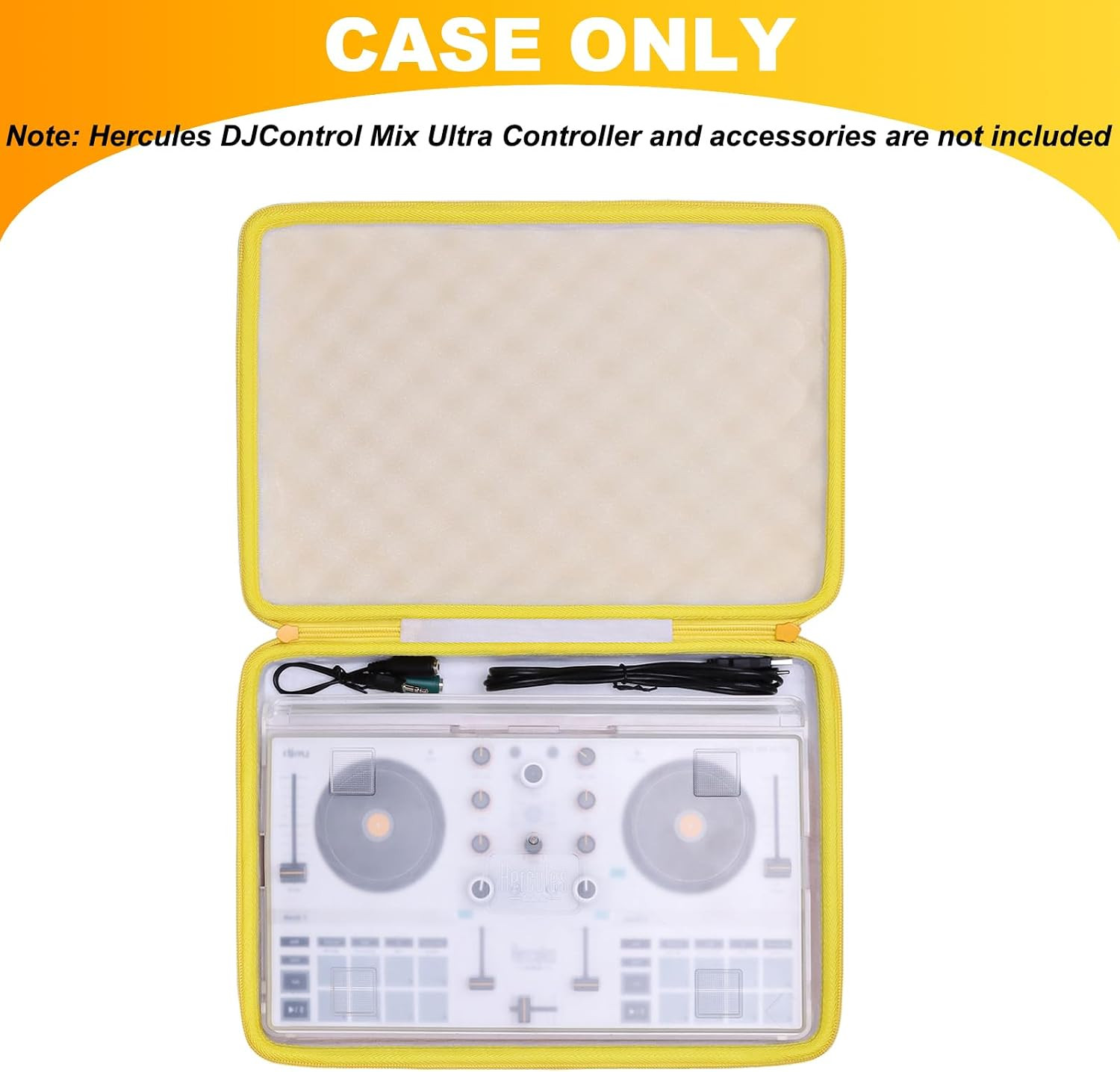 Hard Travel Case for DJ Controller Waterproof EVA Carrying Storage Bag