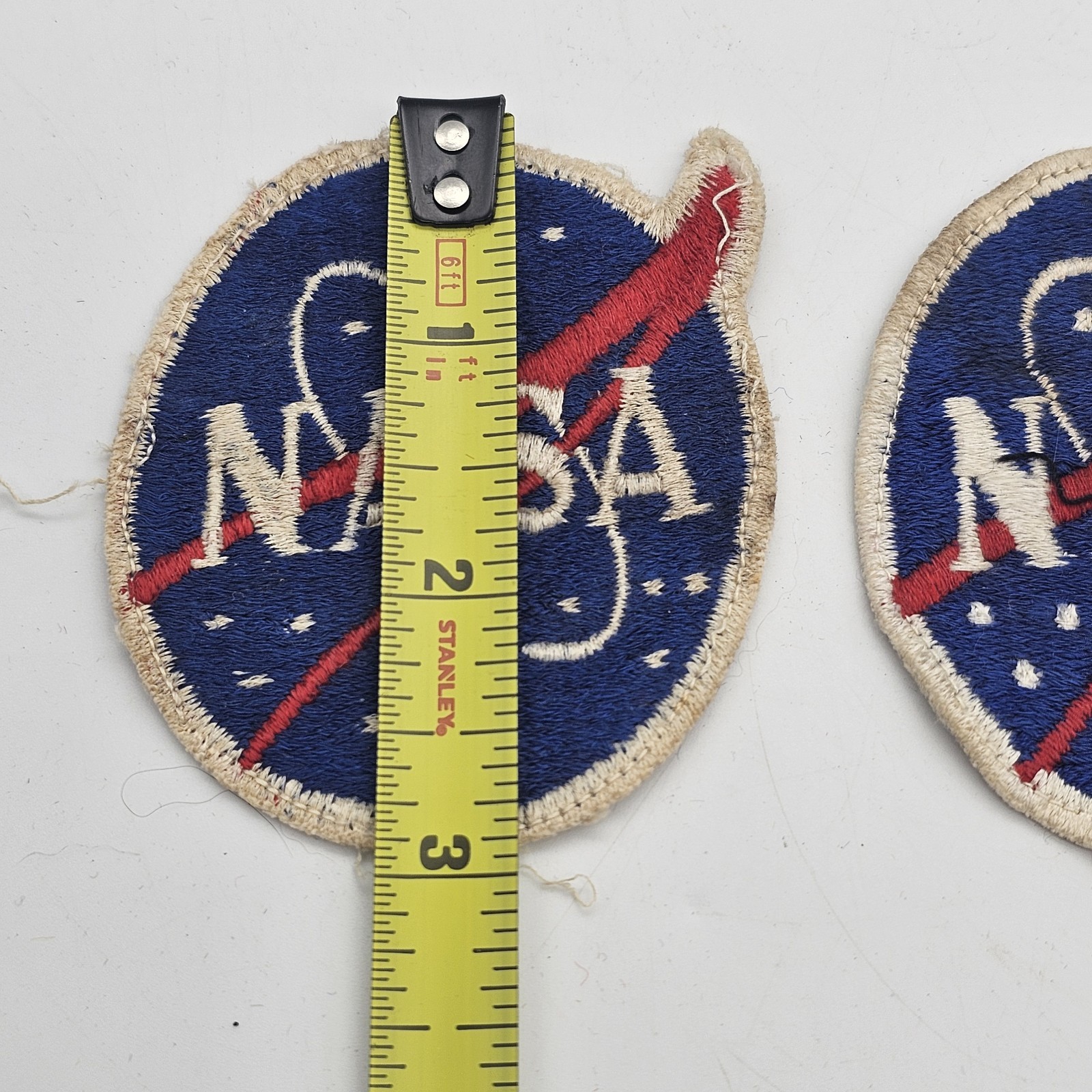 1960's NASA Apollo 3" Vector Meatball Patch Pair