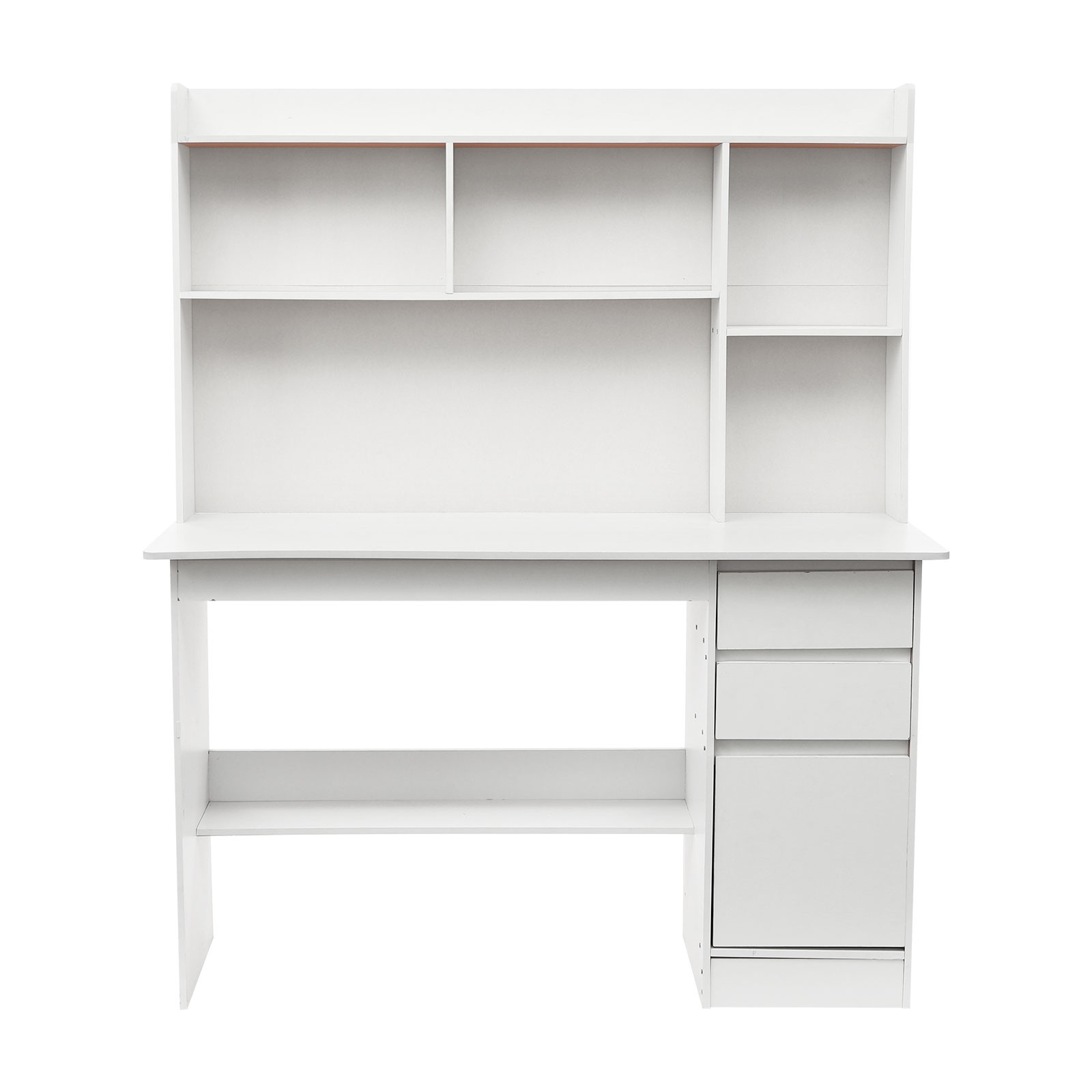 2 Drawers Home Office Desk, Modern Computer Desk, Rectangular Wood Office Desk