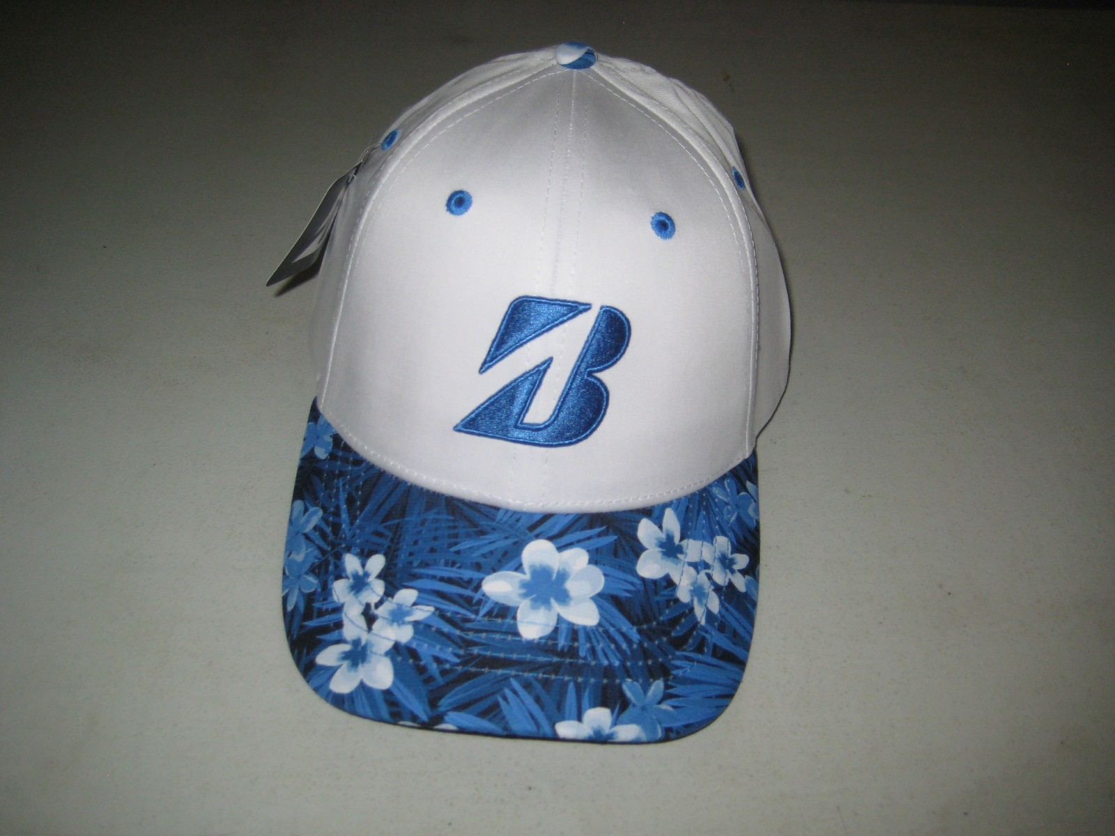 BRAND NEW Bridgestone Hawaiian Print Golf Cap summer special hat deal Ohana Blue