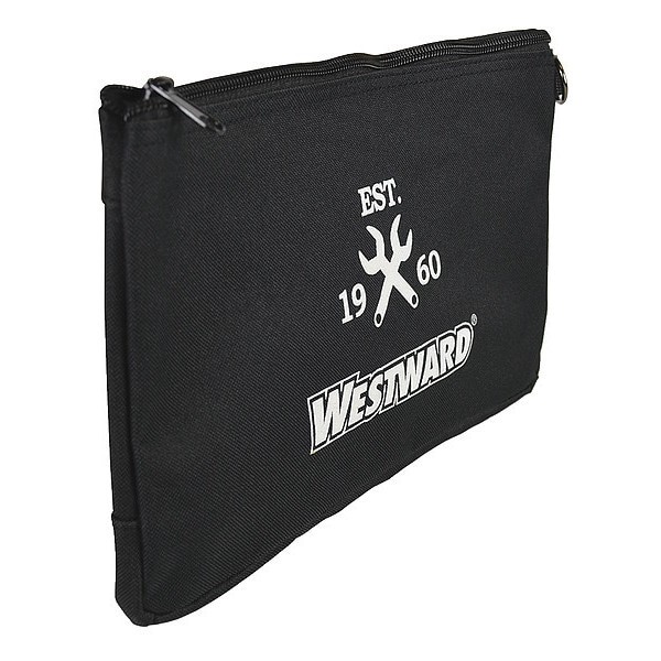 Westward 32Pj42 Tool Bag, Black, Polyester, 1 Pockets