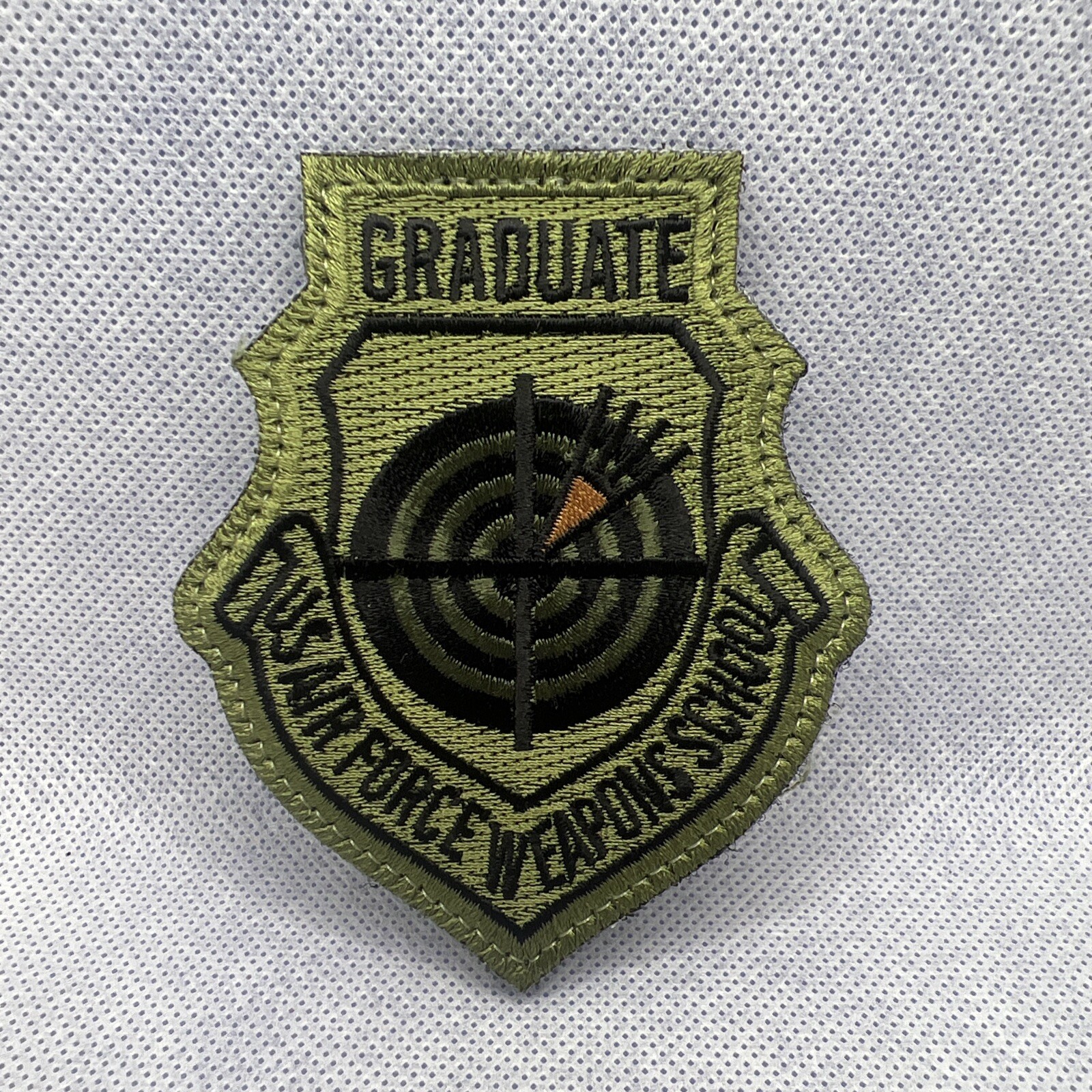 PATCH USAF WEAPONS SCHOOL INSTRUCTOR GRADUATE With Hook And Loop
