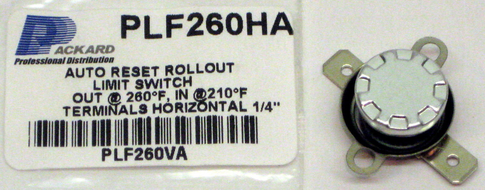 PLF260HA L260-50 Limit Thermostat Flush Mount For Furnace Unit Heaters