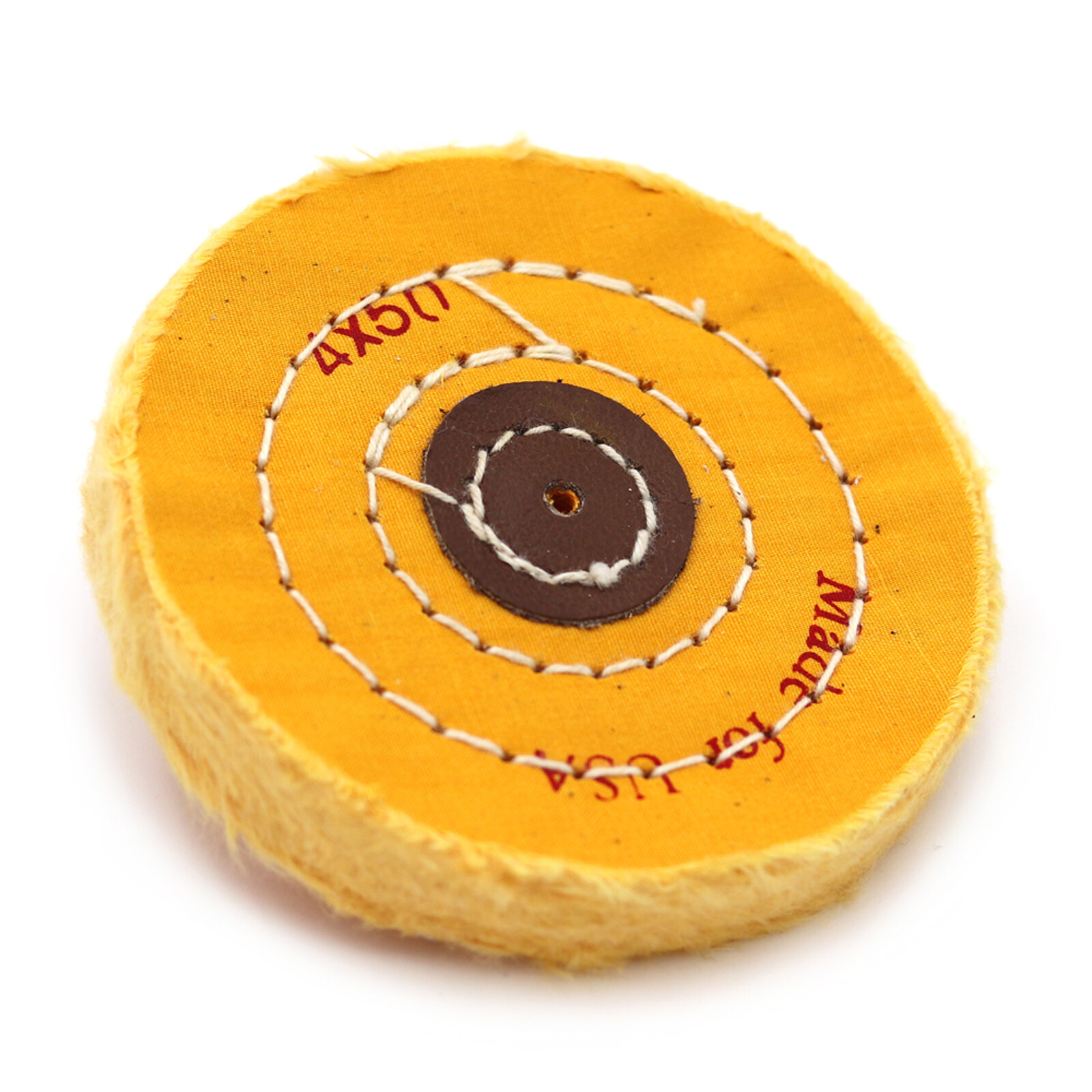 5PCS 4 inch Cloth Buffing Polishing Wheel Cotton Jewelry Grinding Pad Hole 4mm