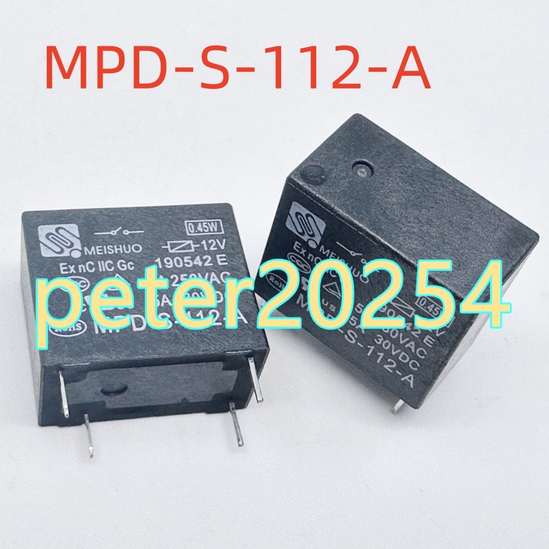 5PC New MPD-S-112-A Coil:12V-5A  4-pin Relay #TT