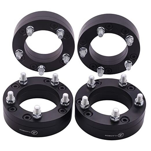 Black Forged 6x5.5 to 5x4.5 Wheel Adapters 2 Inch with 14x1.5 2 Inch-Pack of 4