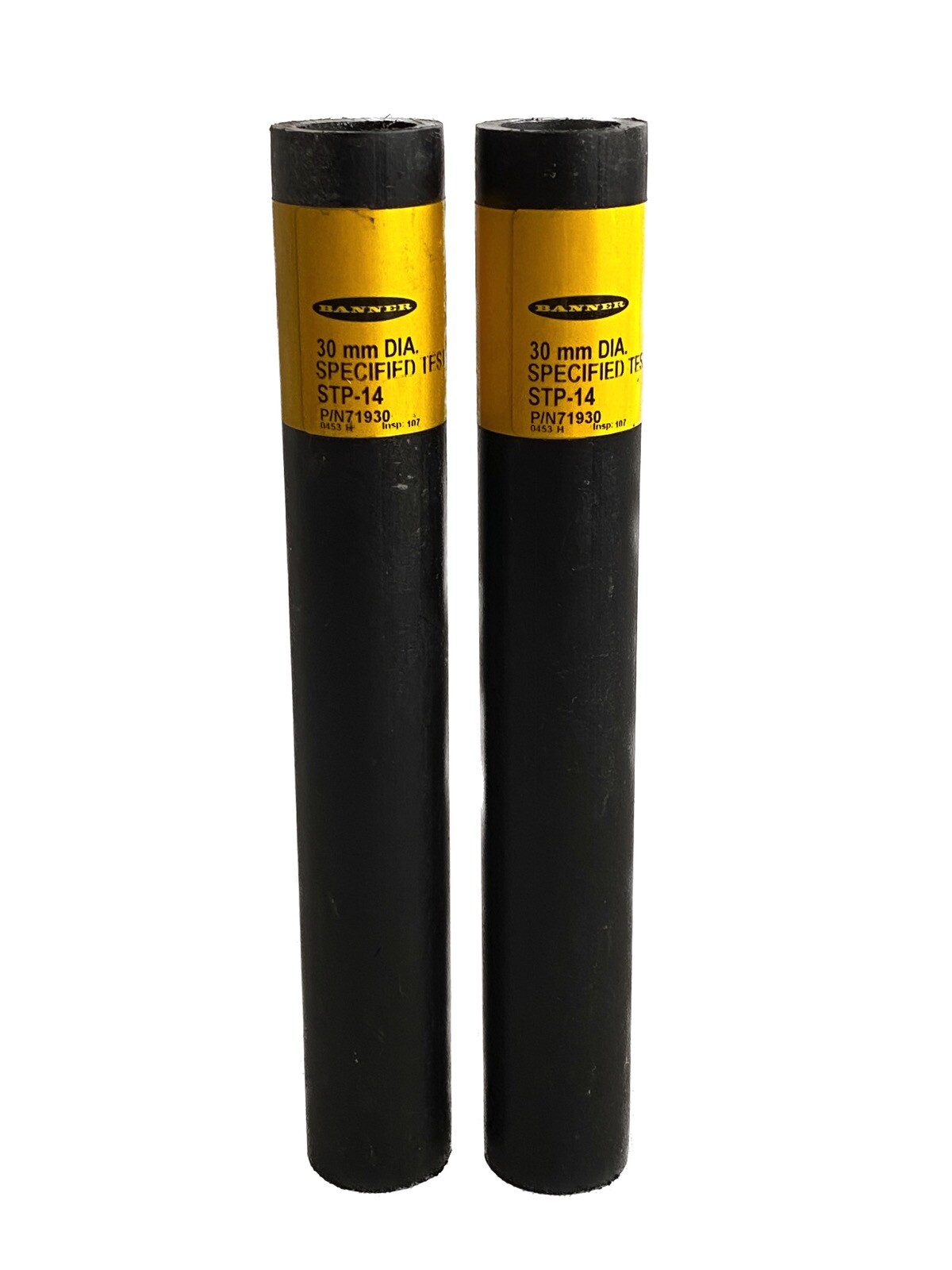 New (Lot of 2) BANNER 30mm Diameter 8” Specified Test Piece Model STP-14 71930
