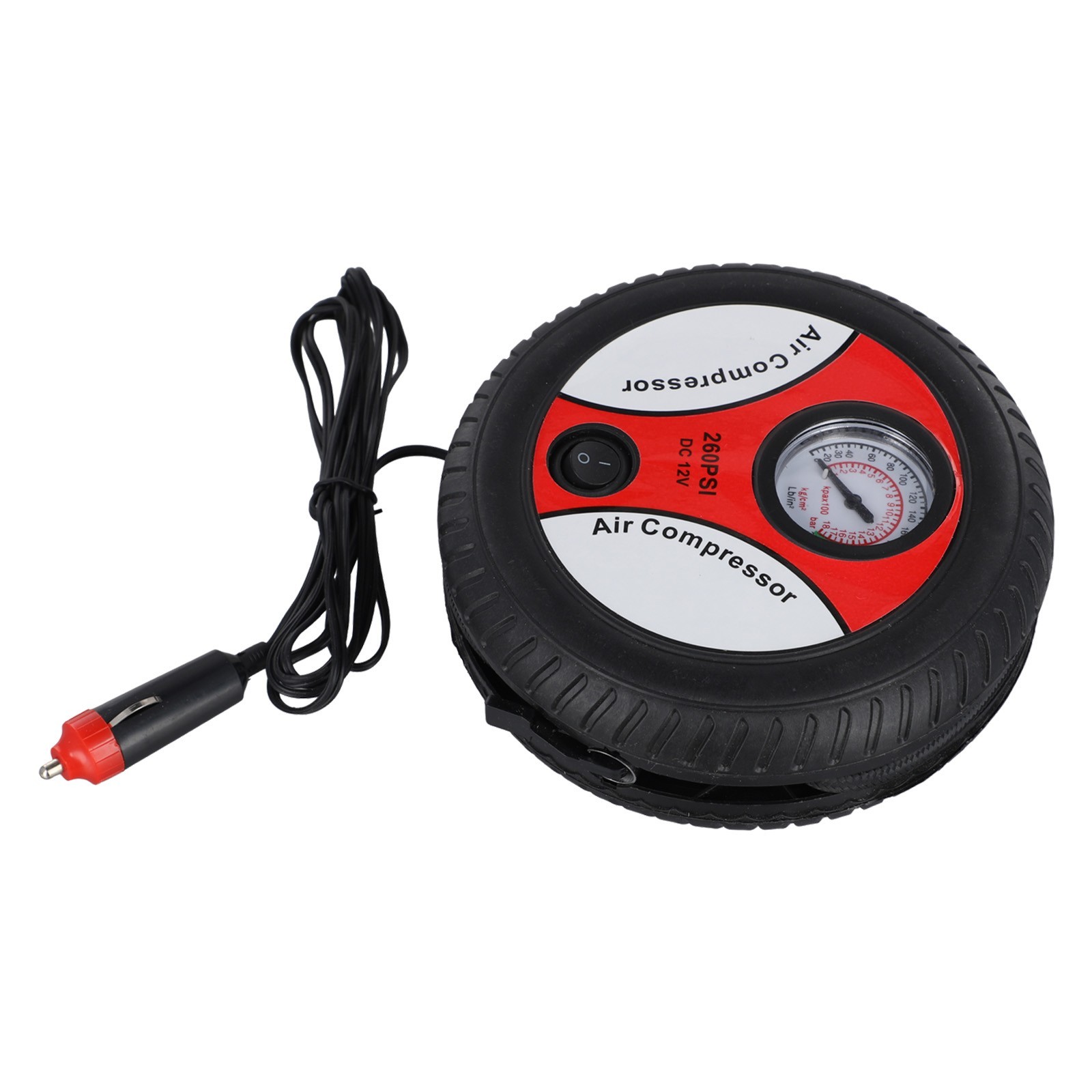 Suitable for Car Tires 12V Portable Air Compressor Wheel Inflator Pump