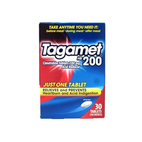 Tagamet Acid Reducer, 200mg Cimetidine Tablets, 30 Count