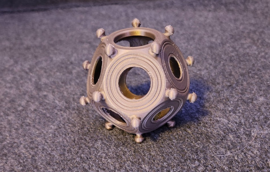 3D Printed Roman Dodecahedron - Small