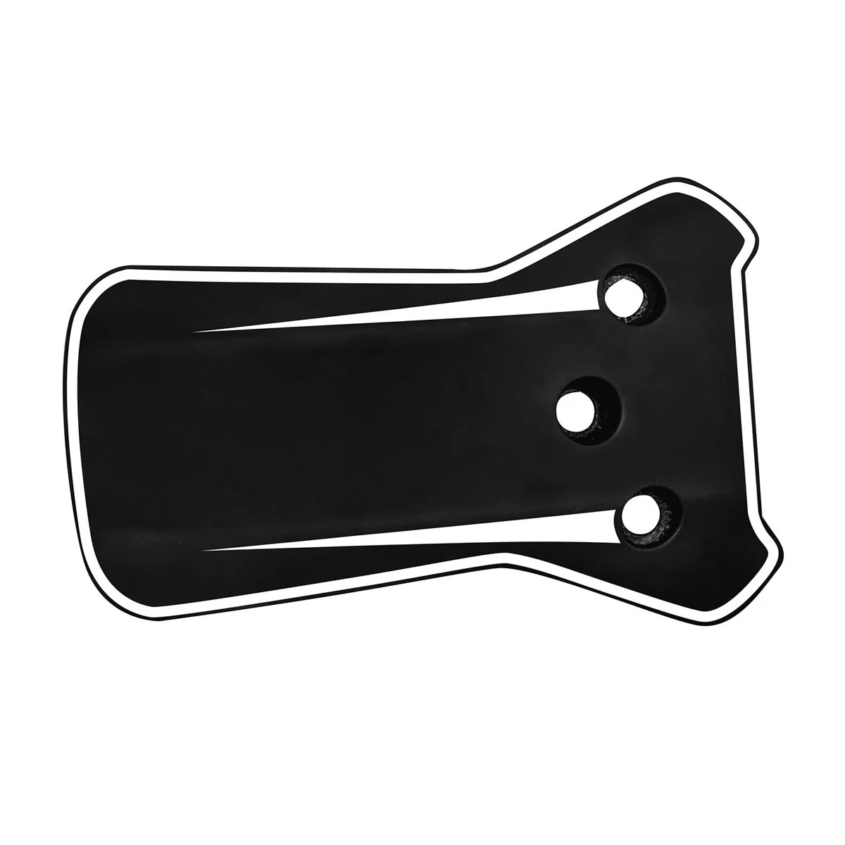 Champro Hx 2-Tone Bat Helmet Jaw Guard BLACK | WHITE