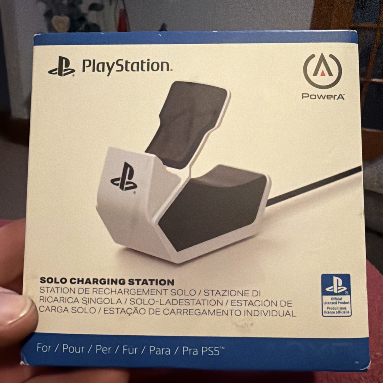 PowerA Solo Charging Dock for PS5 DualSense Controller, Wired White/Black