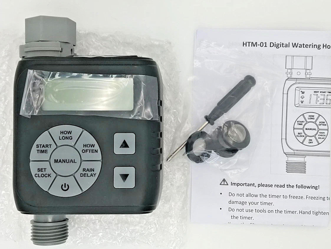 HTM-01G Digital Watering Hose Timer Programmable Sprinkler Controller NEW BX79