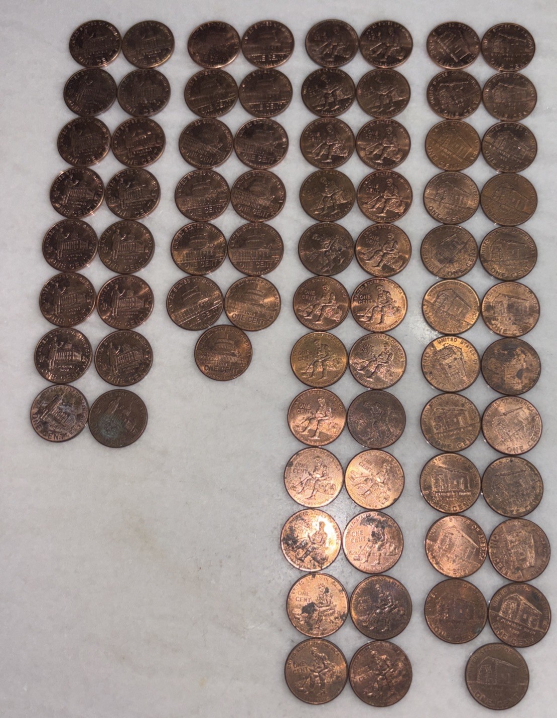 2009 Pennies The Formative Years Mixed Circulated Conditions Abraham Lincoln 76