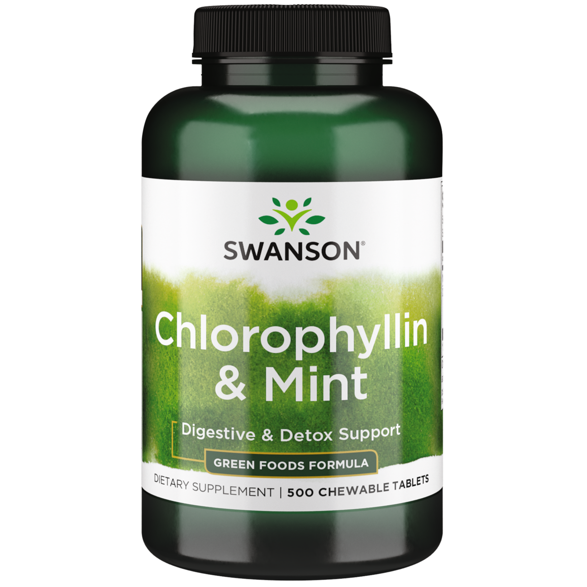 Swanson Chlorophyllin and Mint 500 Chewable Tablets