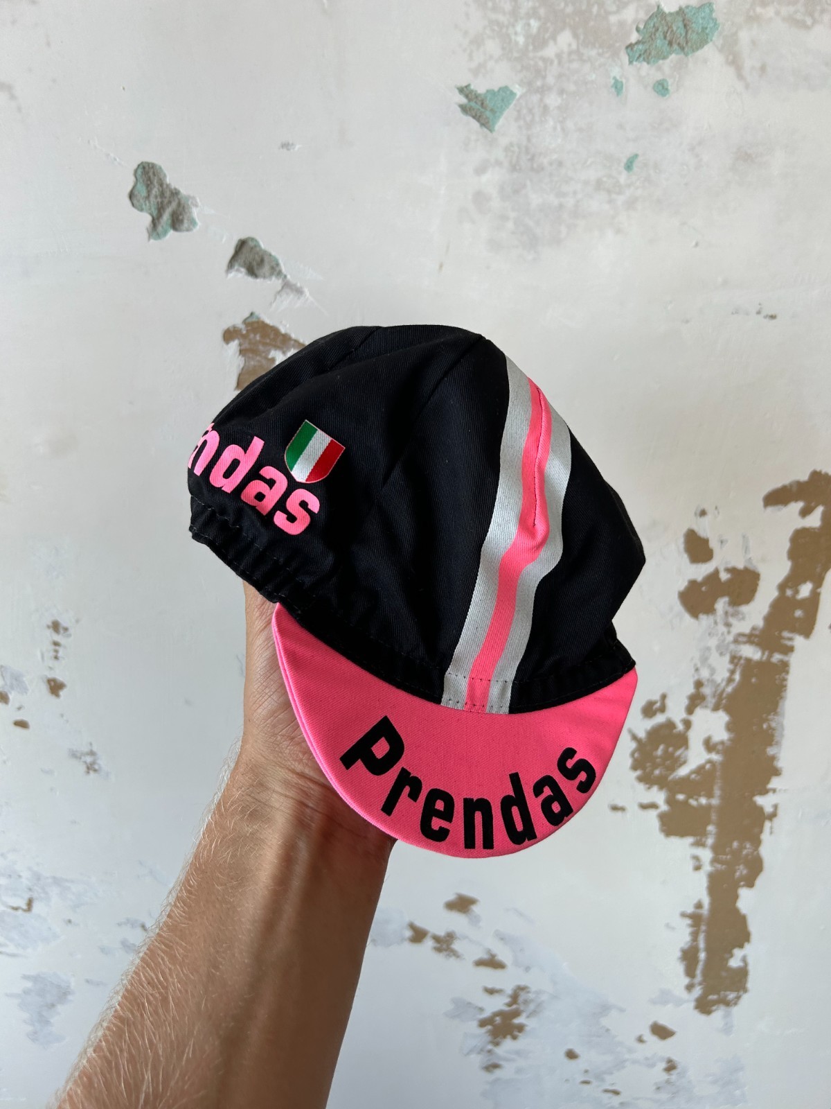 Prendas Ciclismo Cycling Hat Cap Italy Vintage White Men