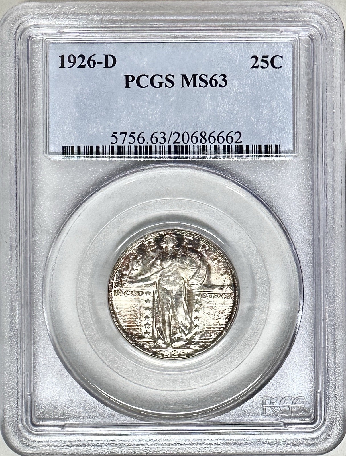 1926 D STANDING LIBERTY QUARTER MS63