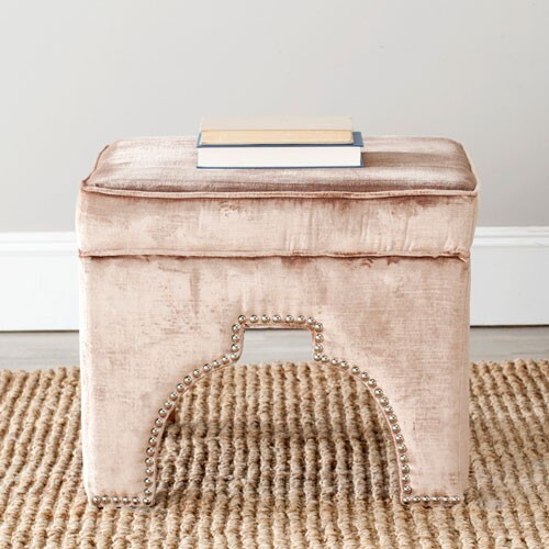 Safavieh Grant Ottoman Silver Nail Heads, Reduced Price 2172712858 MCR4636F