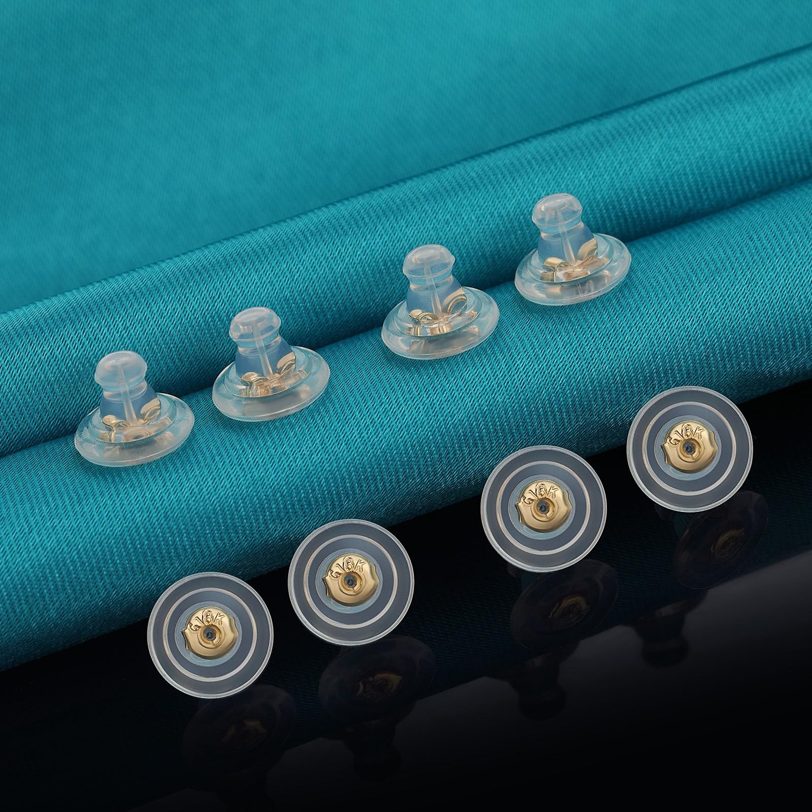 3 Pairs Earring Backs Replacements,Rubber Earring Backs for Droopy Ears,Hypoa...
