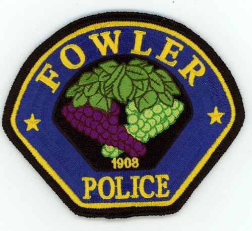 CALIFORNIA CA FOWLER POLICE NICE SHOULDER PATCH SHERIFF