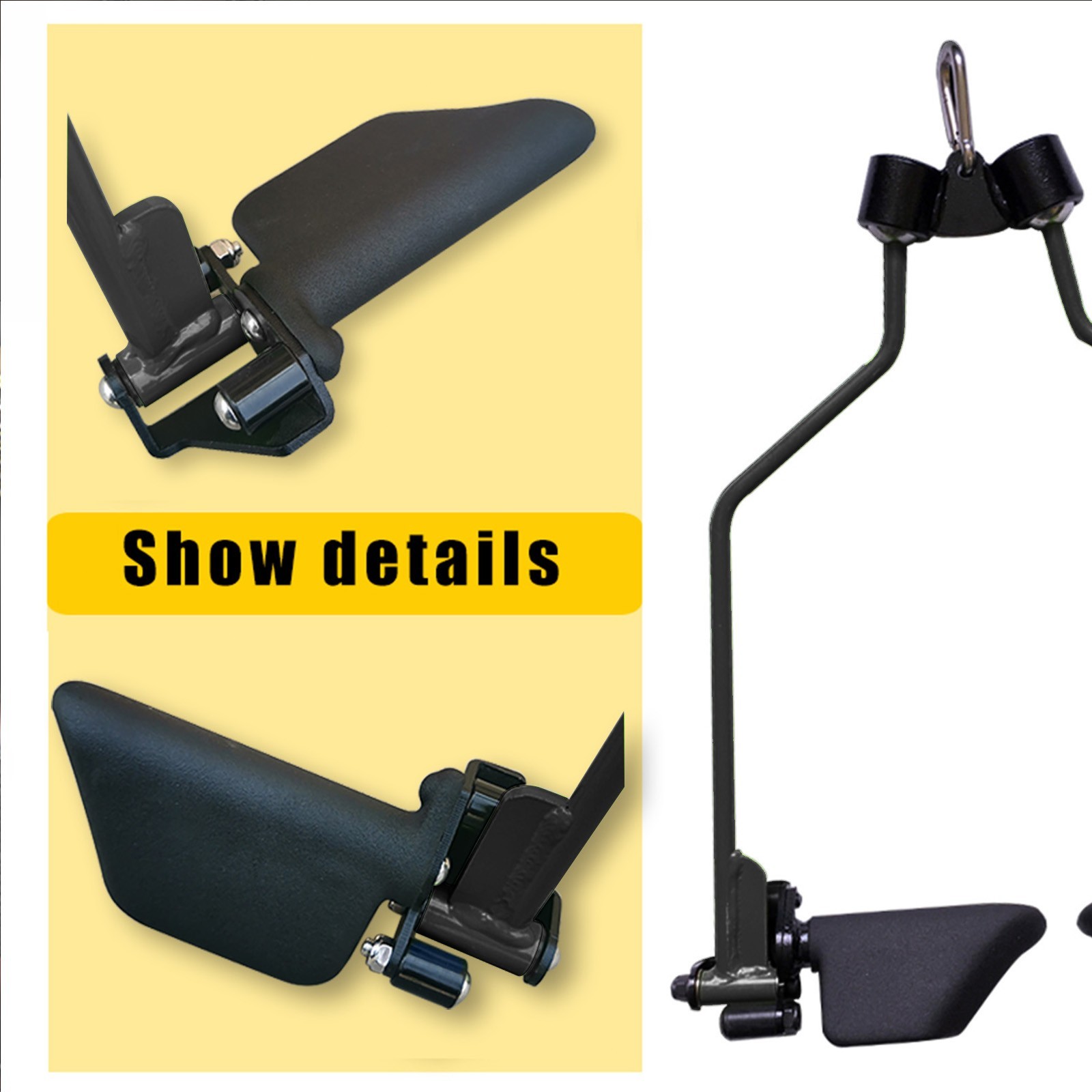Adjustable Spreader Bar Cable Machine Attachments T-bar Row Pulldown Fitness Gym