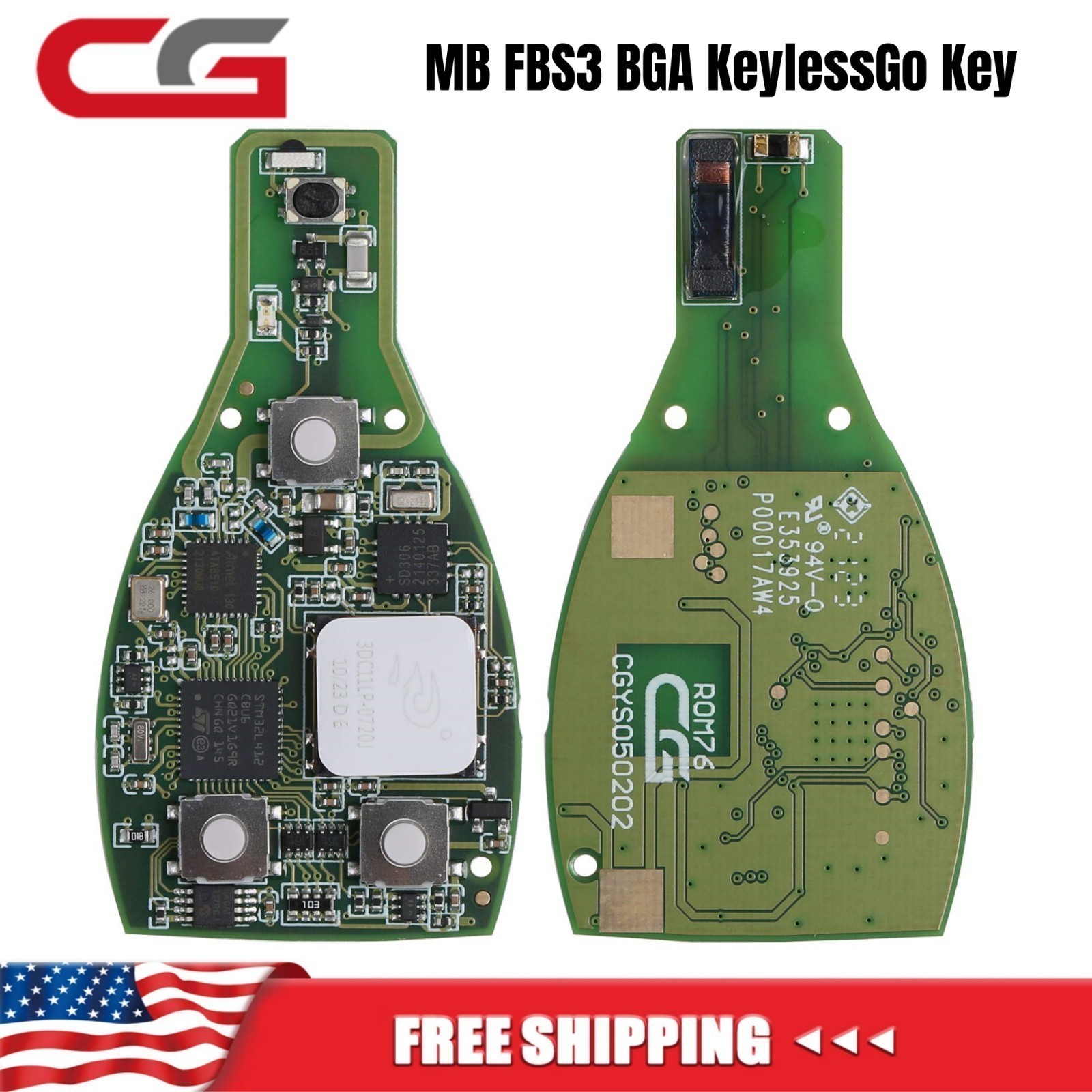 CGDI MB FBS3 BGA KeylessGo Key PCB 315/433MHZ for W204 W207 W212 W164 W166 W216