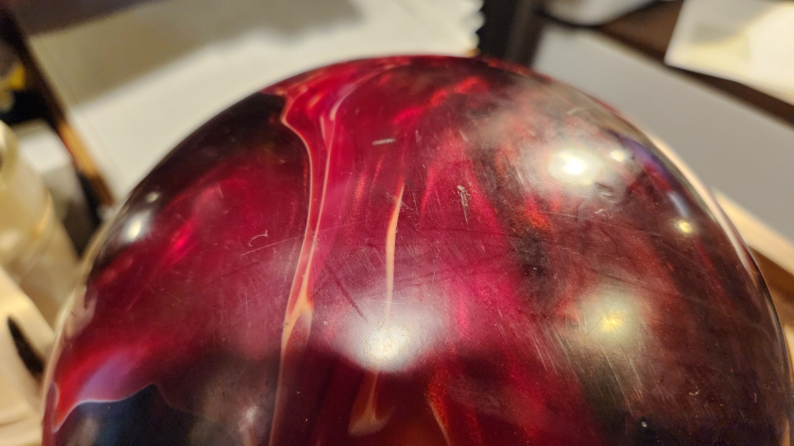 Hammer Black Widow Limited Bowling Ball 15# Preowned Span 3 7/8" Lefty