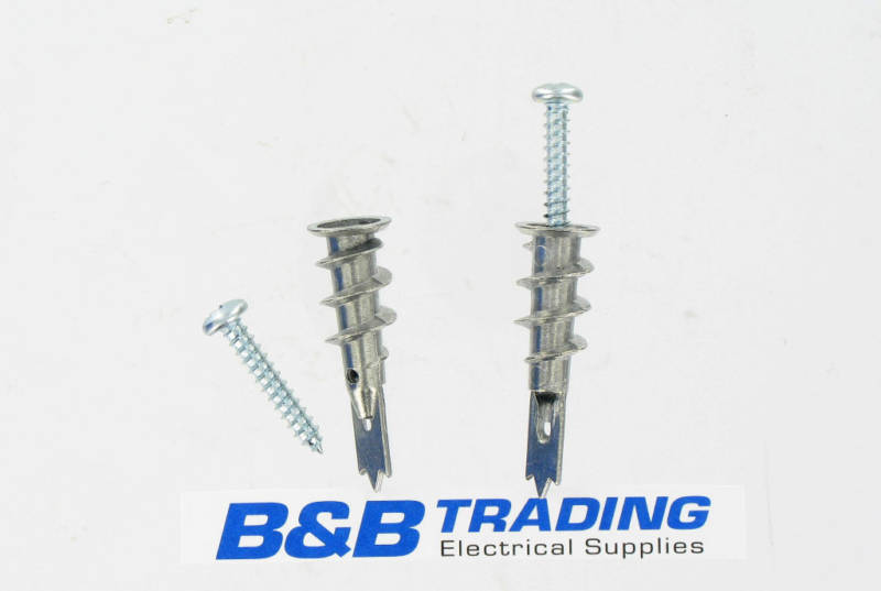 50 Zinc Zip-it Drywall Anchors 50 Screws & Case - FDZIPKIT