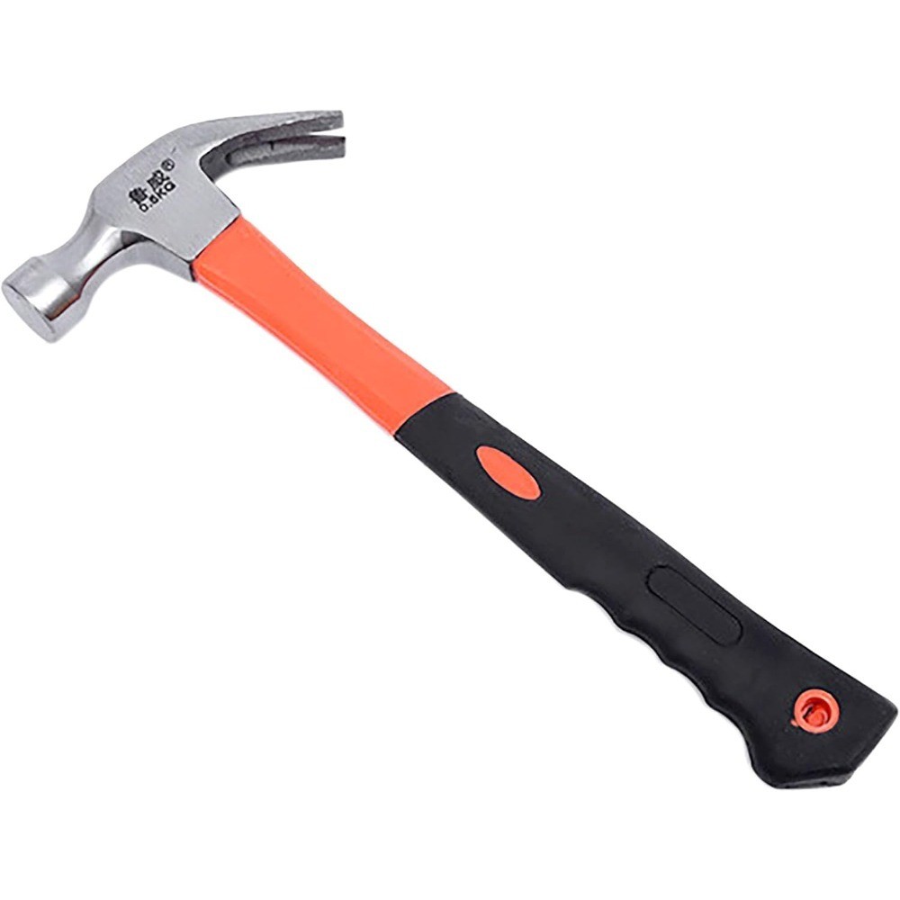 Forged Steel Stubby Tack Hammer 11 Oz with Leather Handle for Driving and