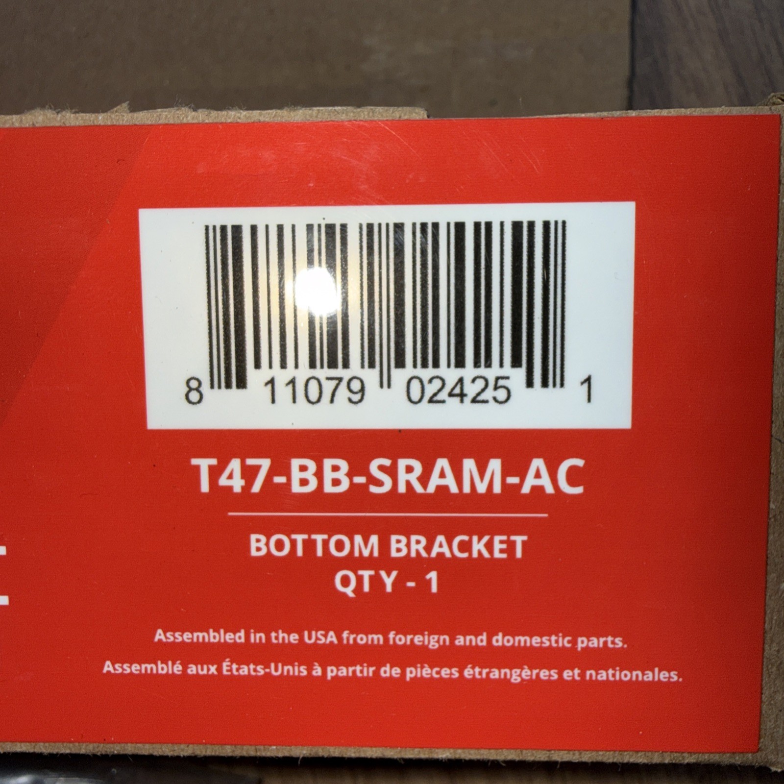 Wheels Manufacturing T47 Inboard Bottom Bracket with Angular Contact Bearings
