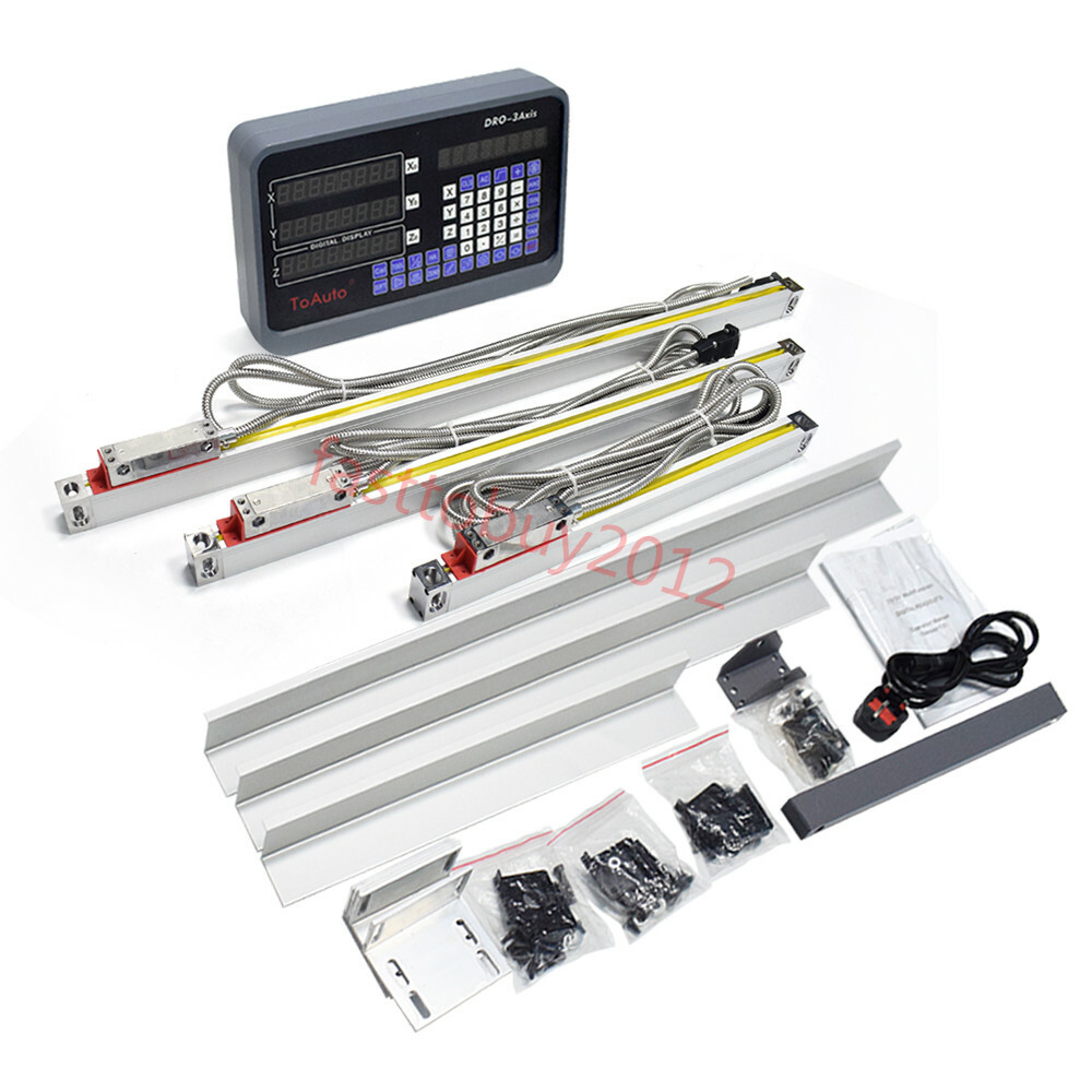 350*450*950mm Linear Scale + DRO 3 Axis Digital Readout Milling Machine Center