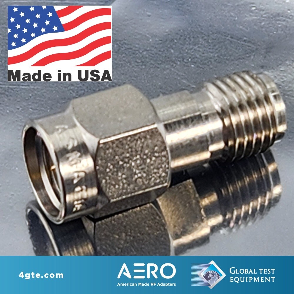 Aero RF Adapters ASMAF-SMAM SMA Female to Male Adapter, 27 GHz