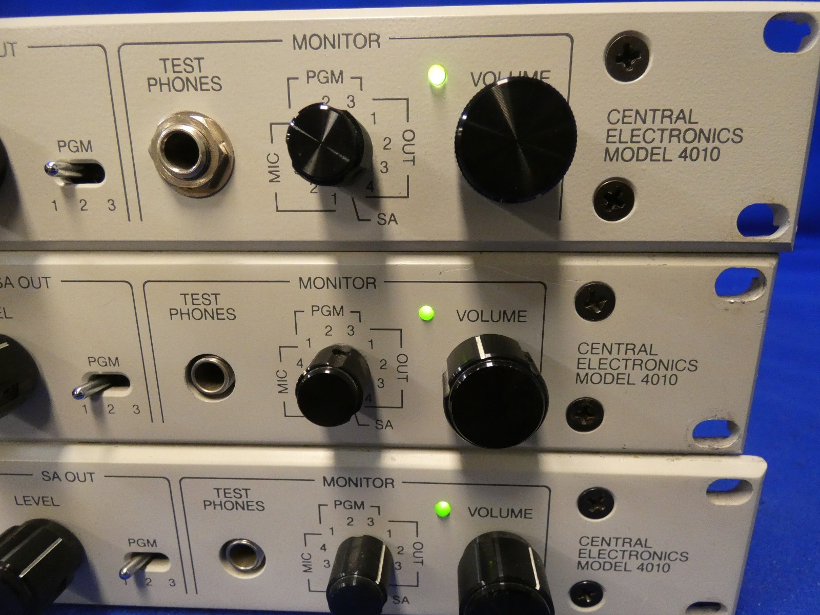 RTS Systems Series 4000 IFB System Central Electronics Model 4010 (QTY 3 Total)