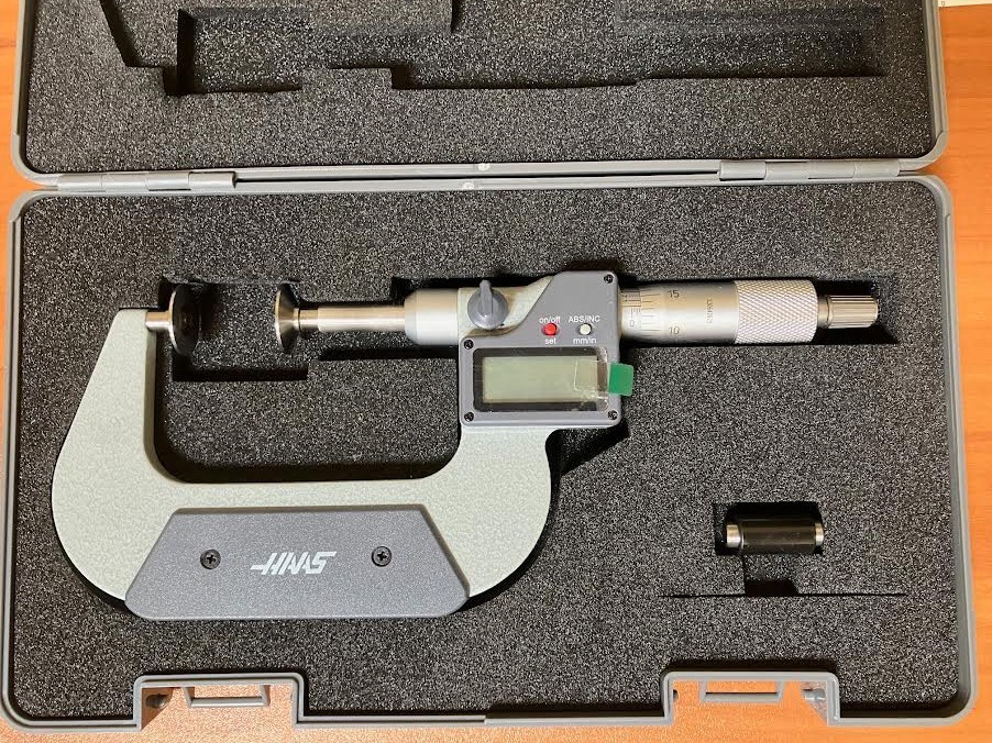 HAAS 1-2 DIGITAL DISC MICROMETER, NEW - OPEN BOX