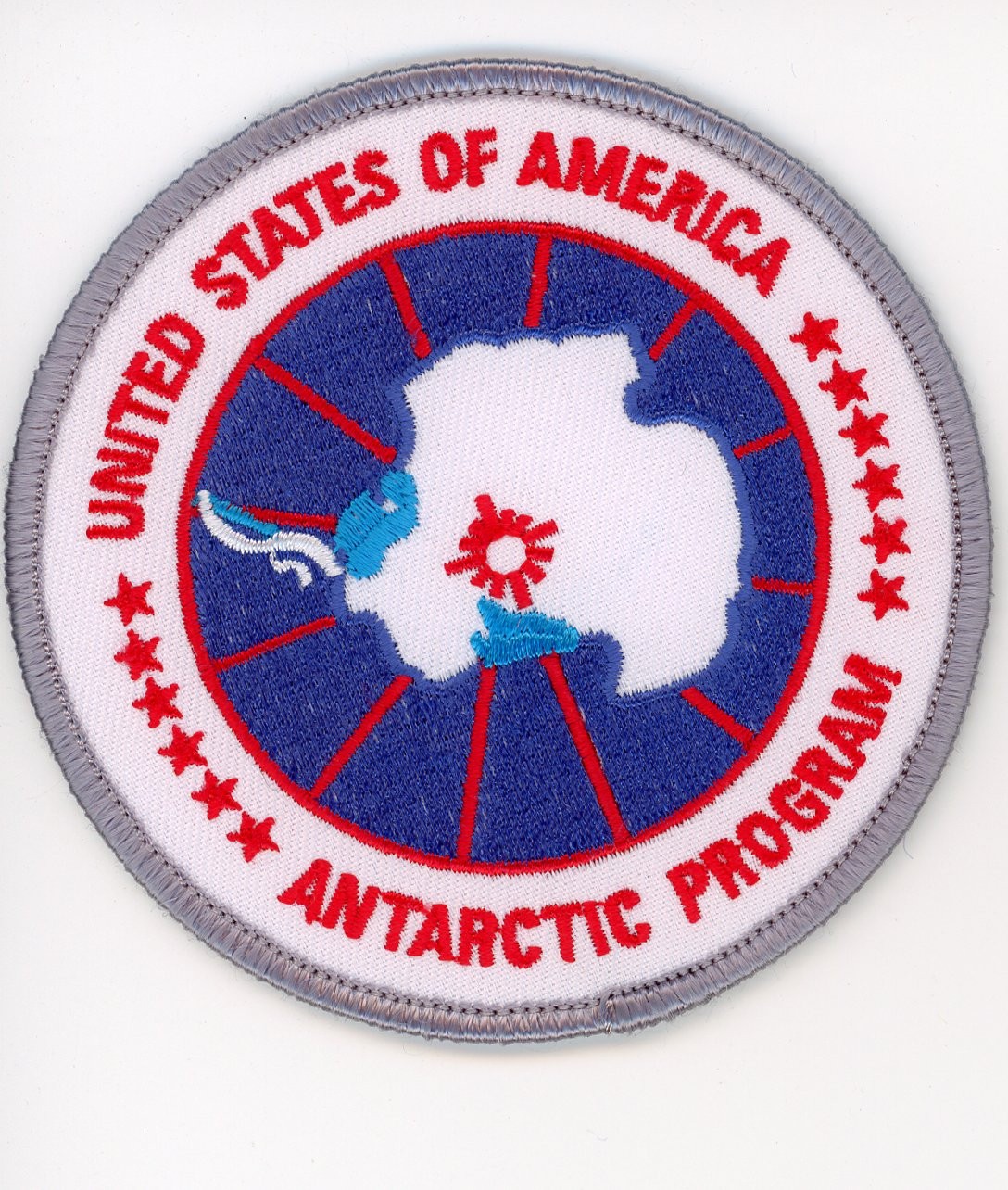 PATCH UNITED STATES OF AMERICA ANTARCTIC PROGRAM IRON ON PARCHE