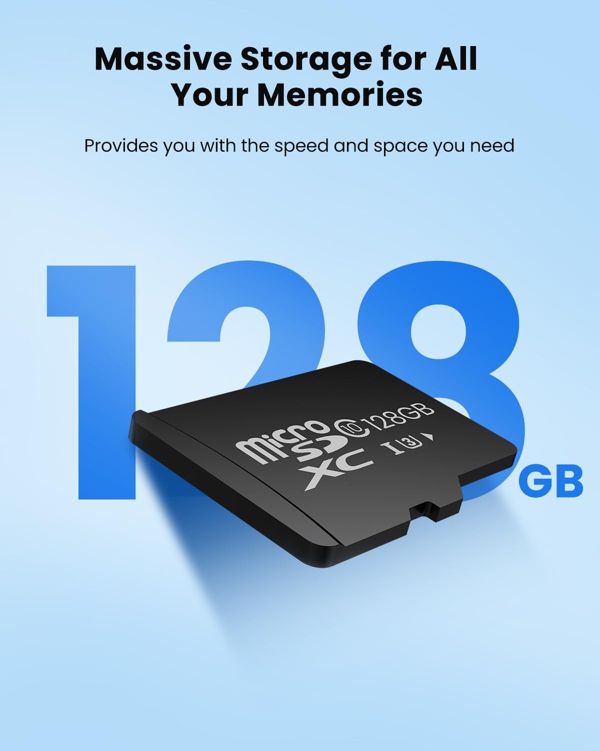 128GB Micro SD Card for Cameras, 1PCS